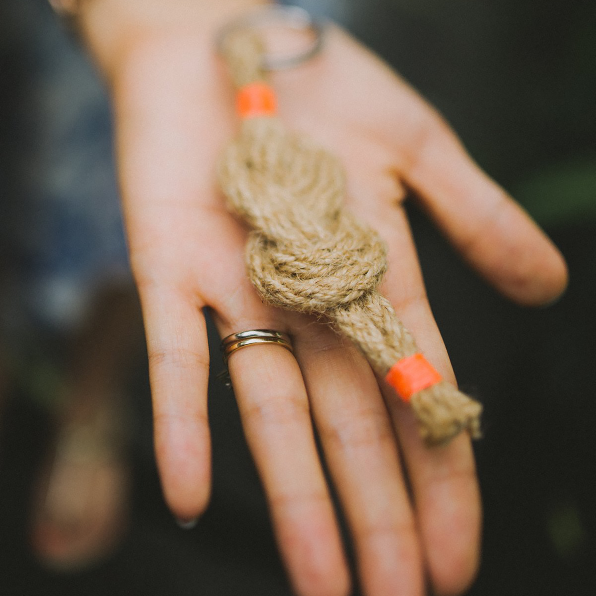 Jute Keychain