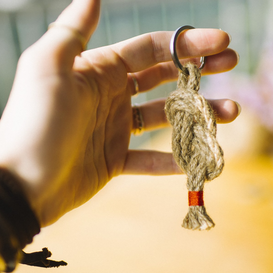 Jute Keychain